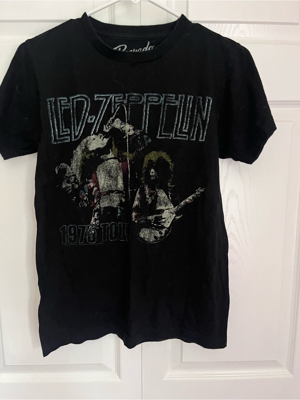 Bravado Black LED Zeppelin 1975 Tour Graphic Tee